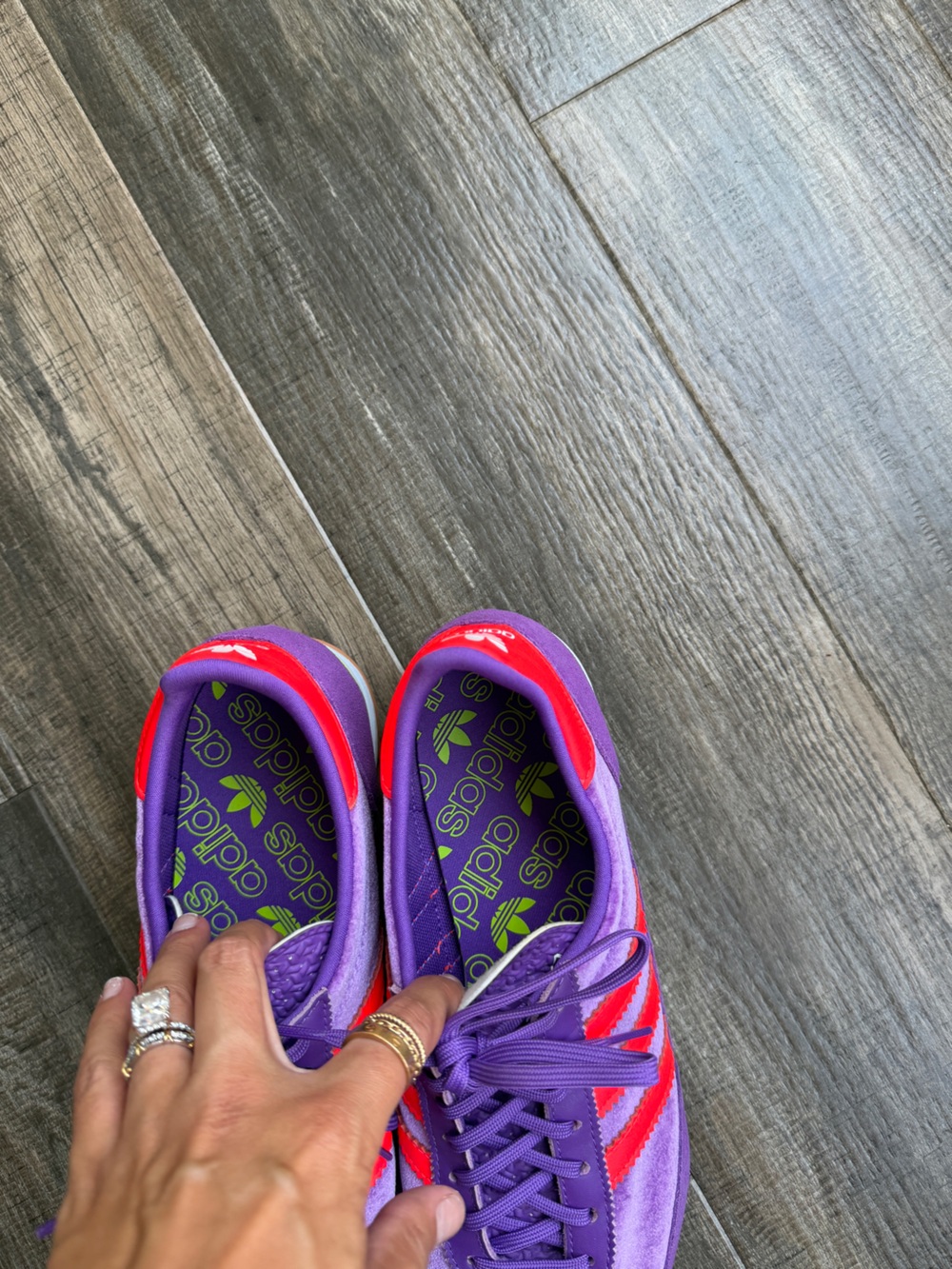 adidas SL 72 OG Active Purple Solar Red (Women's)sz 11 - Picture 3 of 7